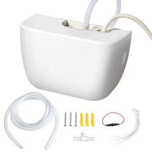 Mini 100-240V White Split Condensate Pump, AC Hvac Silent Condensate Pump, 50/60Hz, External Wall Mount, Self Priming Device, Used for Indoor Air Conditioning, HVAC, Dehumidifier, etc.