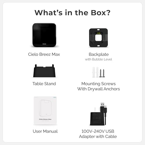 Breez Max | ENERGY STAR CERTIFIED Smart AC Controller | WiFi Thermostat for Mini-Split, Window, Portable ACs/Heat Pumps | AI-Based Tech | Free App, No Subscriptions | Alexa, Google, IFTTT etc. (Black) - Image 4