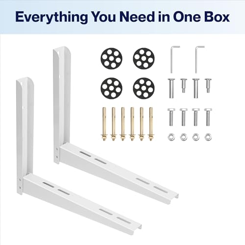 Heavy-Duty Adjustable Mini Split Wall Mount Bracket 6K-12K BTU 350-lb - Image 8