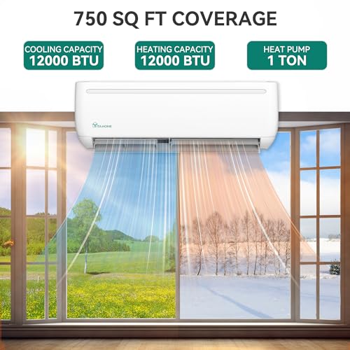 YITAHOME 12000BTU WiFi Ductless Mini Split Heat Pump AC 17SEER2, Alexa - Image 3