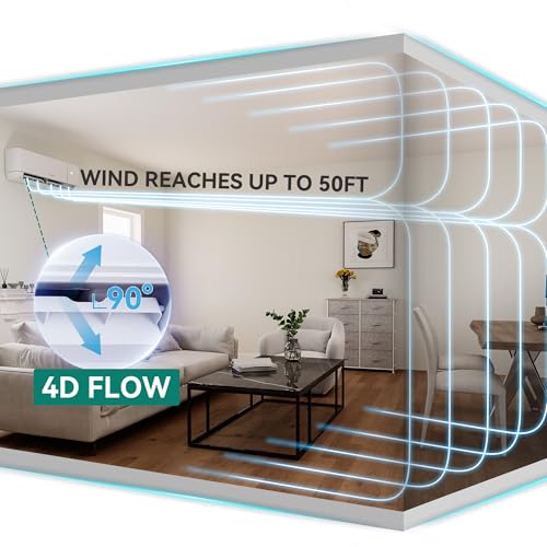 YITAHOME 12000BTU WiFi Ductless Mini Split Heat Pump AC 17SEER2, Alexa - Image 7