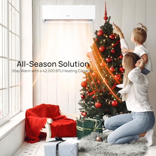 TURBRO 5 Zone Mini Split AC/Heat 42000 BTU Inverter WiFi 22 SEER2 Ductless System - Image 7