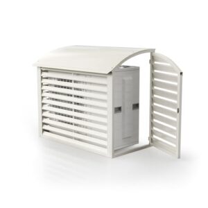 SLVUAFRN Mini Split Air Conditioner Cover, AC Cover for Outside Units, Outdoor Rain Snow Protection Sheet Noise Reduction, Fence to Hide Air Conditioner for Heat Pump Condenser Compressor