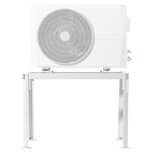 VEVOR Mini Split Ground Stand, Adjustable Anti-Vibration Mini Split Stand for 9000-18000 BTU Ductless Air Conditioner Heat Pump, Heavy Duty AC Base Bracket Floor Mount w/ 441LBS Max. Load Capacity - Image 9