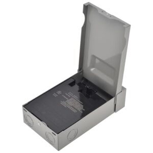 AC Disconnect Box Outdoor, CNAODUN 60 Amp Disconnect 120/240 Volt 2 Pole 1 Phase 3wire Waterproof Pull Out Switch Metal Box for Air Conditioner Non-Fused UL Listed