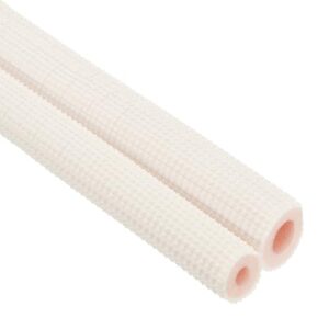 PATIKIL Pipe Insulation Foam Tube, Heat Preservation Insulated Foam Tubing for 1/4", 1/2" O.D. Mini Split Copper Line Set Water Pipes,6.56Ft(2m),White/Pink