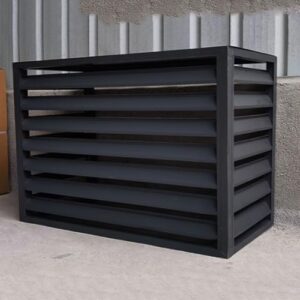 Mini split ac cover，mini split ac cover for outside unit，mini split cover，mini split condenser cover，mini split cover kit，mini split outdoor unit cover，air conditioner cover for outside units(Gray,1.5