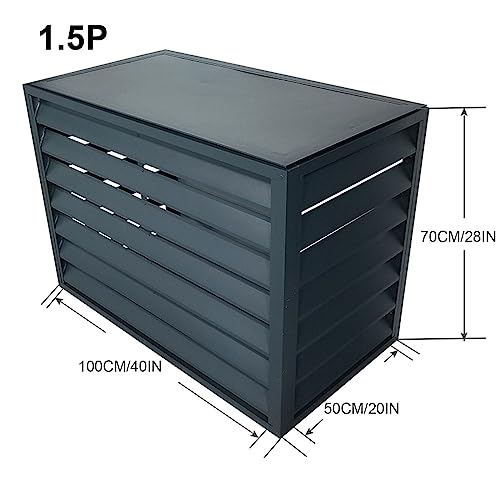 Mini split ac cover,mini split ac cover for outside unit,mini split cover,mini split condenser cover,mini split cover kit,mini split outdoor unit cover,air conditioner cover for outside units(Gray,1.5 - Image 2