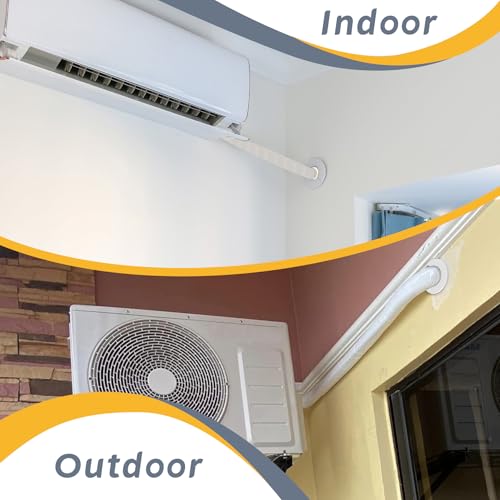 Flamorrow Mini Split AC Line Set Wall Sleeve – Easy Install Cover - Image 8