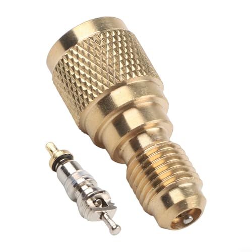 R410a Mini Split AC HVAC Charging Vacuum Adapter 5/16 to 1/4 Inch with Valve Core for Import Systems Brass Fitting Low-Loss Air Conditioner Accessory - Image 7