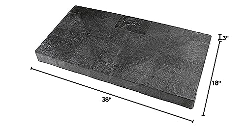 DuctlessAire Equipment Pad - Ductless Mini Split AC Unit Condenser Pads - Mini Split Air Conditioner, Heat Pump, HVAC, Generator Pad - Portable Outdoor Ground Mounting Base - 18"D x 38"W x 3"H (Grey) - Image 10