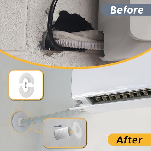 Flamorrow Mini Split AC Line Set Wall Sleeve – Easy Install Cover - Image 6
