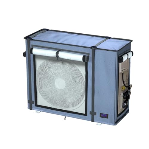 NGB Mini Split Cover for Air Conditioner Outdoor Units with 600D Waterproof Material, UV, Dust, Wind and Snow Resistant, Maximum Size 32.3Lx13.7Wx24H in, Can be Used While Running, Grey.