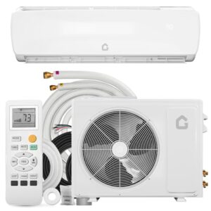 GarveeHome 12000 BTU Mini Split AC/Heating System, 19 SEER2 6-in-1 Inverter Split System Air Conditioners, Ductless Heat Pump Wall Mount AC Unit Cool Up to 750 Sq. Ft, Installation Kits, 230V