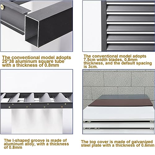 Mini split ac cover,mini split ac cover for outside unit,mini split cover,mini split condenser cover,mini split cover kit,mini split outdoor unit cover,air conditioner cover for outside units(Gray,1.5 - Image 6