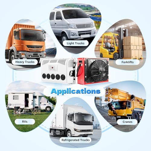 JAYGOVAN 12V AC Unit RV Air Conditioner Mini Split 11000BTU Electric AC Unit 12V Truck Cab Air Conditioner Split for Semi Motorhome Trucks Bus Trailers Camper Van, Fast Cooling Low Noise - Image 6