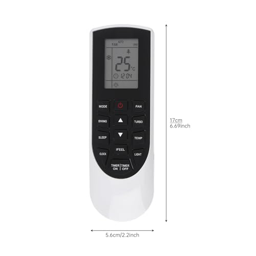 OriGlam YAN1F1 Air Conditioner Remote Control Replacement for Gree VIR09HP115V1AH VIR12HP230V1AH AC Air Conditioning Remote Controller - Image 5