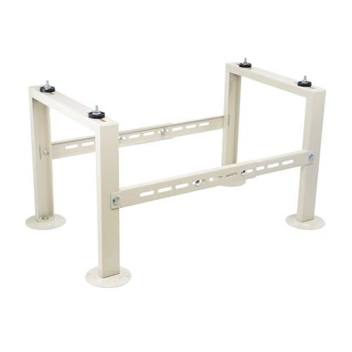 Yarssihha Mini Split Stand for 9000-60000 BTU Air Conditioner Condenser, Outdoor Adjustable Heat Pump Stand, Heavy Duty Ground Stand