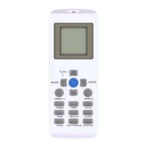 AULCMEET YKR-P/001E Replace AC Remote Controller Compatible with AUX/York Mini Split Air Conditioner Sub A/C Remote YKR-P/002E YKRP/002E YKR-P/003E ASW-H12A2INV