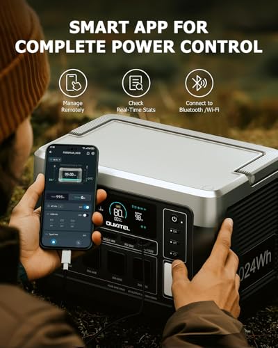 OUKITEL P1000 Plus 1800W Power Station with 200W Solar Panel, 1024Wh Solar Generator with 4 AC Outlets (3600W Peak), 1200W Fast Charging, APP Control Battery Backup for Home, Camping & RVs - Image 2