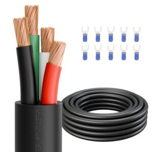 Firmerst 14/4 Outdoor-Rated Mini-Split Cable 30 Feet,Weatherproof Wire for Air Conditioner and HVAC Systems